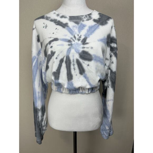 AÉROPOSTALE Tie dye Women’s Sz S Crop Top Sweatshirt Hippie Festival Boho - Picture 1 of 12